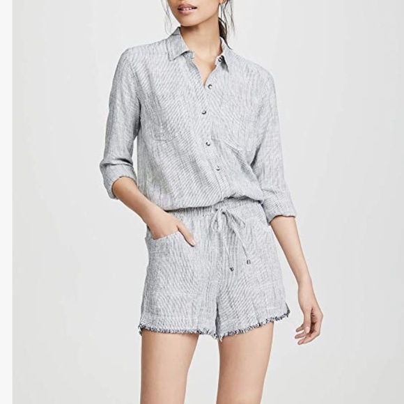 NWT SPLENDID Railroad Stripe Romper - Picture 4 of 12